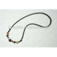 Magnetic Hematite Carnelian Chip beaded Necklace